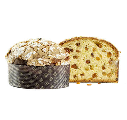 Panettone mandorlato con uvetta sultanina