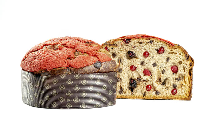 Panettone frutti di bosco semicanditi con gocce di cioccolato fondente