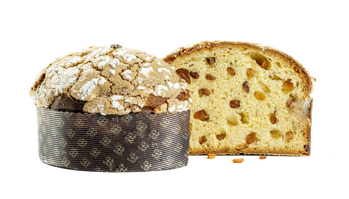 Panettone mandorlato con uvetta sultanina